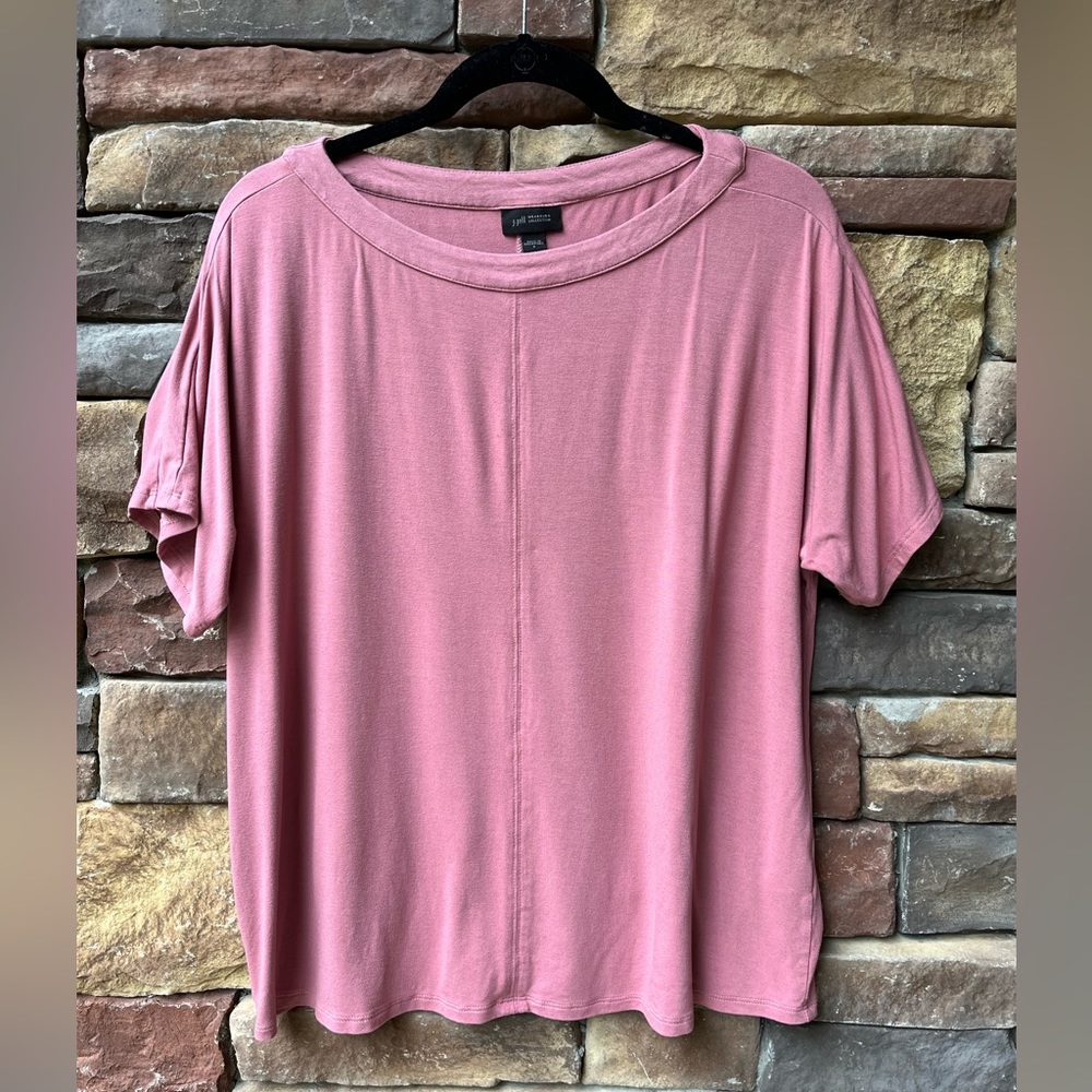 JJill Wearever Collection short sleeve knit top Small